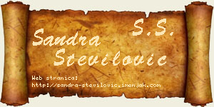 Sandra Stevilović vizit kartica